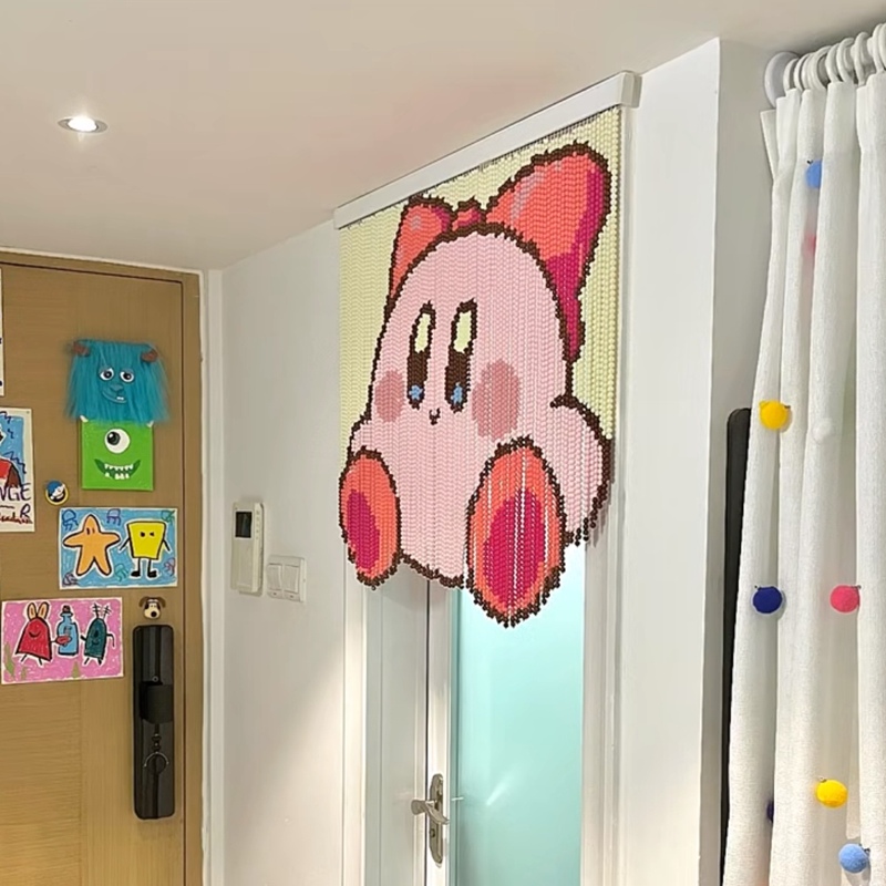Kirby Beaded Door Curtain Material Pack Pregnant Women Decompression Decoration Curtain Home Cloakroom Entrance Partition Curtain Kirby Beaded Door Curtain Material Pack Pregnant Women Decompression Decoration Curtain Home Cloakroom Entrance Partition Curtain