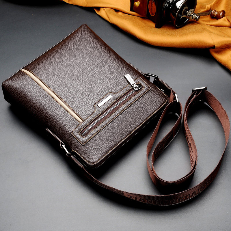 Han edition male bag bag bag bag bag bag leather vertical business business business business travel bag leisure and light carry bag