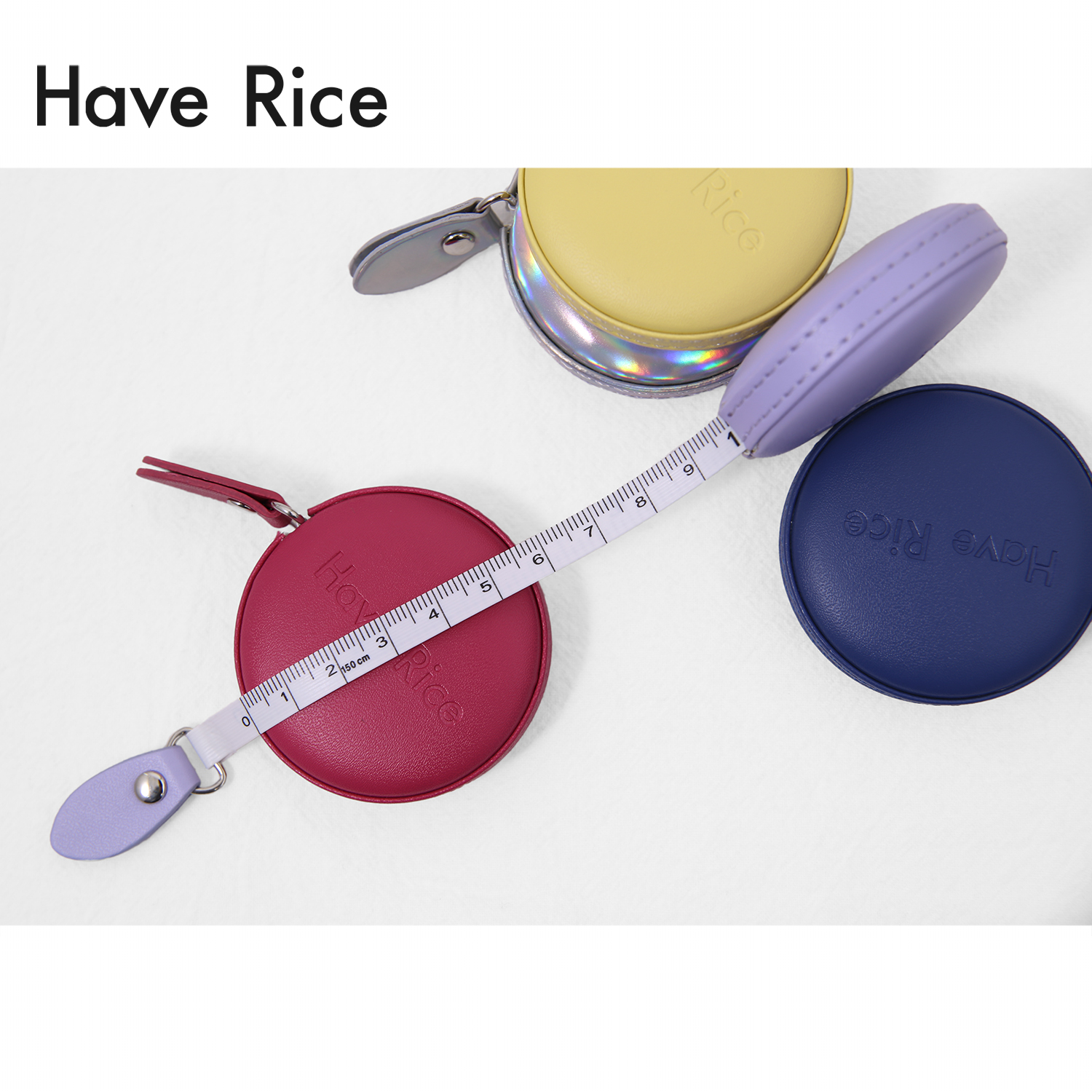 HAVERICE restaurant, small cute, portable PU mini tape measure, soft ruler for measurements