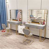 Marble studio dressing table beauty salon wedding dress shop studio special table makeup artist professional mirror with lights