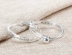 [Vòng tay phụ huynh] chữ tùy chỉnh 999 sterling bạc vòng đeo tay trẻ em vòng tay trẻ em quà tặng tuổi trăng tròn chuỗi trầm hương Vòng đeo tay Cuff