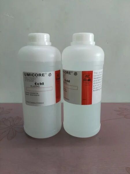 24k gold water 1000ml hydroelectric plating fluid has been opened to directly use gold water