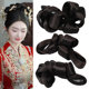 New Chinese style makeup artist special hand curled wig hair bag