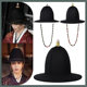 Ming Dynasty large brimmed hat round hat groomsman hat Hanfu big round hat flying fish suit dome flying saucer hat black chivalrous costume