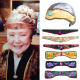 Taijun Ming and Qing noble embroidered grandma Liu wig set