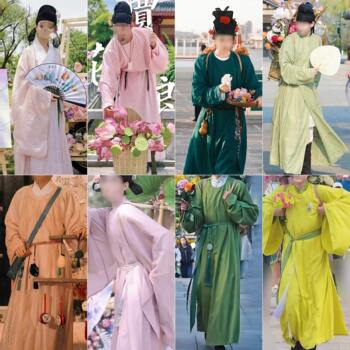 Hanfu Npc Market Stallkeeper Costume, Tang and Song Dynasty Merchant Performance Outfit, Ancient Town Male Costume, Ancient Street