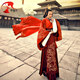 Beautiful Scheming Lady Lin Xintong's Same Style Ancient Costume Queen Chinese-Style Hanfu Wedding Dress Chinese Style Bright Red Bride and Groom Wedding Attire
