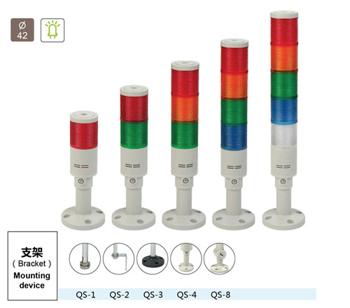 Manufacturers direct sales of QSC LTA 504 tricolor equipment alarm lights 40mm diameter LED multilayer warning lamp