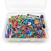 100-piece box color pin size safety pin Fixed clothes sweater pin Buckle pin Small paper clip