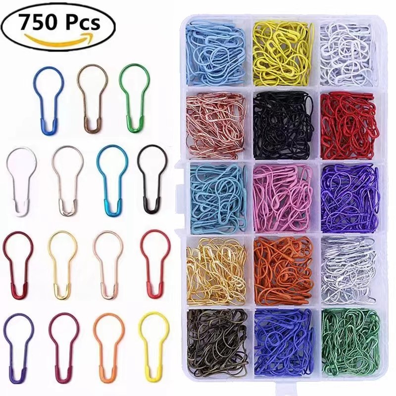 Metal color gourd pin small clothing store tag label buckle needle lock needle knitting sweater count mark buckle