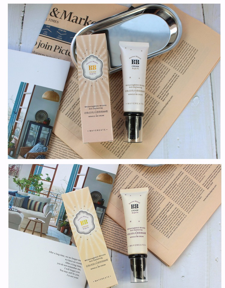 BB cream nude trang điểm che khuyết điểm đàn ông mạnh mẽ và phụ nữ giữ ẩm kiểm soát dầu sáng kem nền tảng chất lỏng thể hình nghiên cứu và xác thực