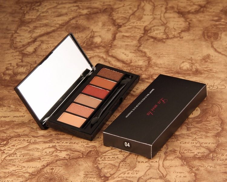 Mermaid Ji Eyeshadow La Mera 6 màu Pearlescent Matte Eye Shadow không phải là dễ dàng để smudge bóng mắt món ăn Pearlescent không thấm nước là không nở bảng màu mắt gogo tales