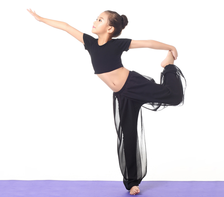 Quần áo yoga trắng cha mẹ-con gái khiêu vũ thể dục thể dục thể hình ít trẻ em thực hành phù hợp với quần áo dây kháng lực power band