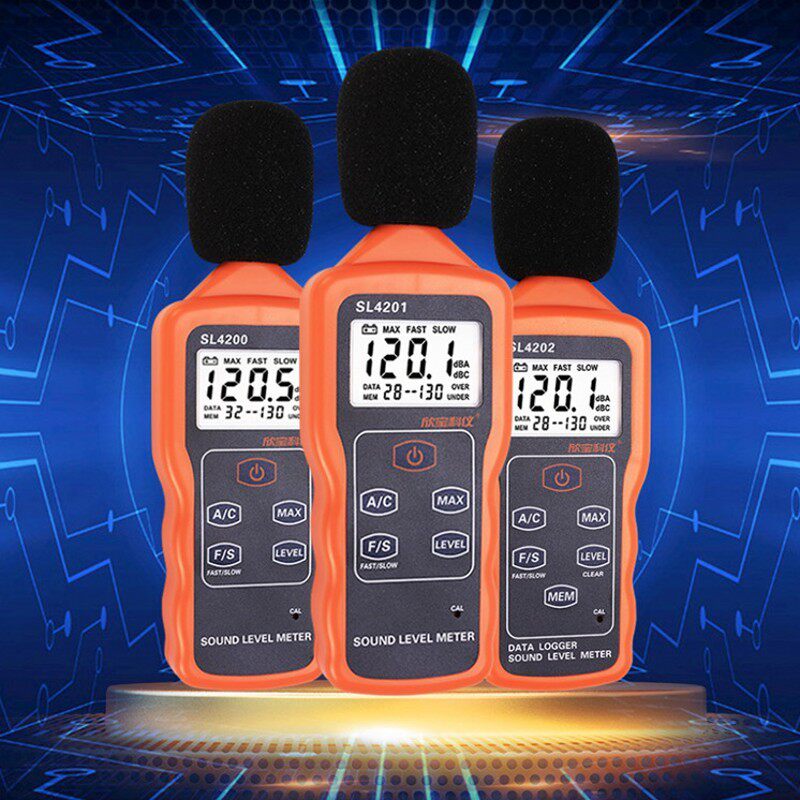 High precision noise meter SL4202 sound level meter decibel meter SL4200 4201 with recording even computer sound test