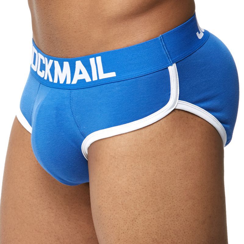 Foreign Trade Hot-Selling Jockmail Men's Underwear with Padded Cups, Men's Briefs with Invisible Padding, Detachable Waistband