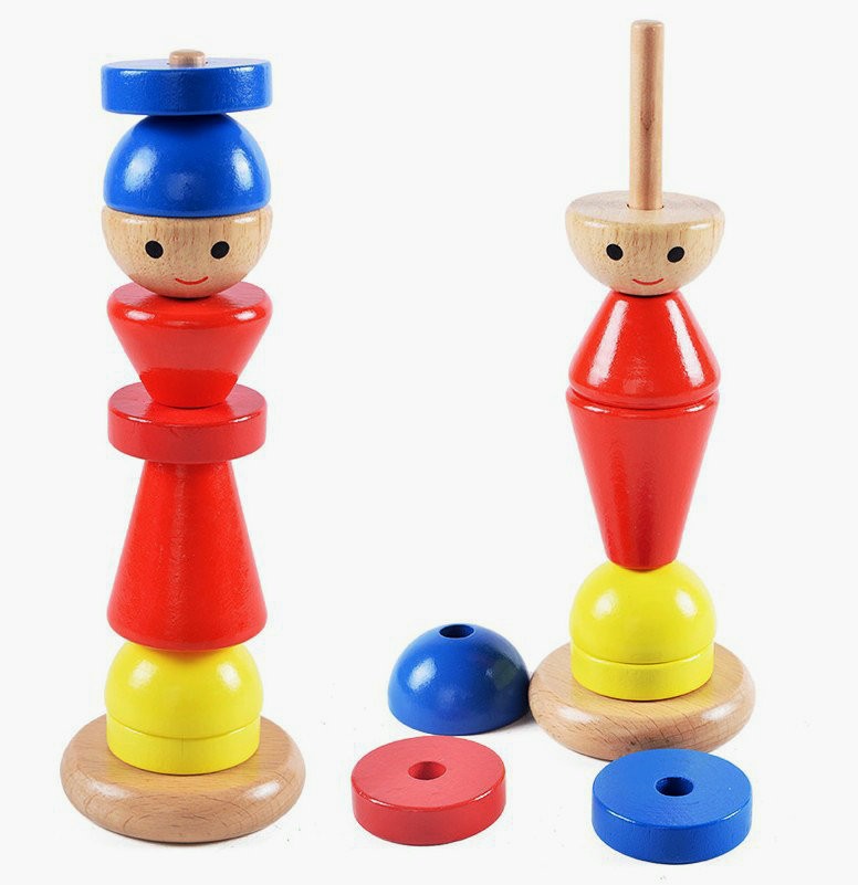 The shape of the children of Montene wooden 1 - 3 years old teaches intellectual toys