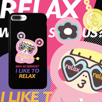 papa Manufacturing Bureau cartoon custom soft shell suitable for iphone8 Apple 6 mobile phone shell with lanyard hole iPhoneX