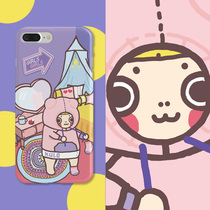 papapashop mobile phone protective case original cartoon cute suitable for Apple xsmax iphone78plus