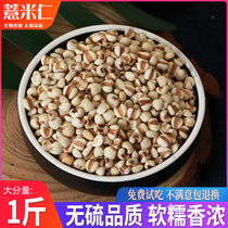 Chinese herbal medicine optional coix seed not smoked sulfur farm coix seed rice seed barley 500g Chinese herbal medicine shop