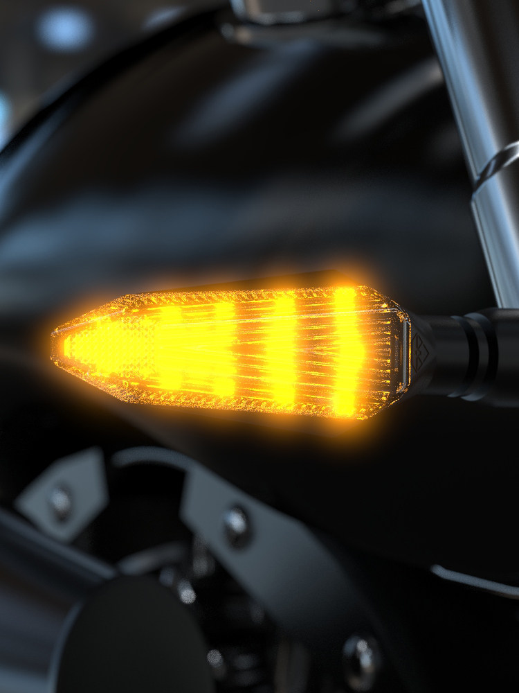 Electric car warning lights LED lights 150NK retrofitting accessories highlight decorative lights 125 creative waterproof light bulbs