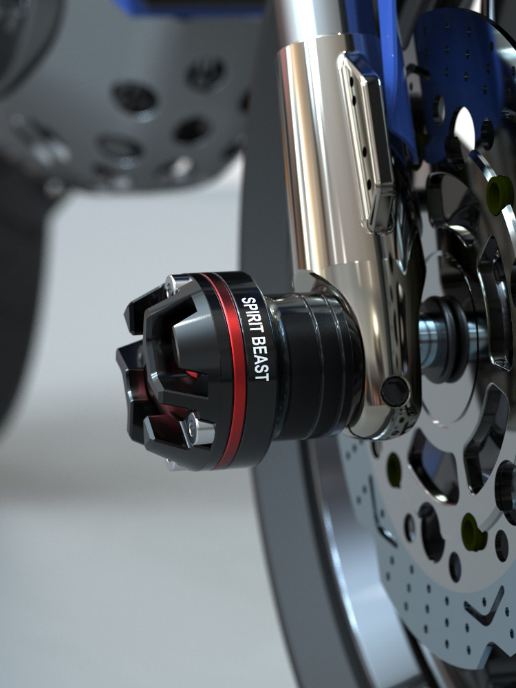 Locomotive Front Fork Cup General Retrofit Accessories Ghost Fire Scooter Personality Front Shock Anti-Fall Cup Crashworthy Cup