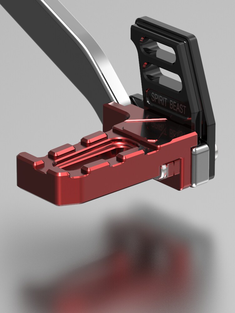 Jinpeng TRK502 brake pedal modified Belini TRK251 rear brake pedal foot brake widened anti-skid pedal