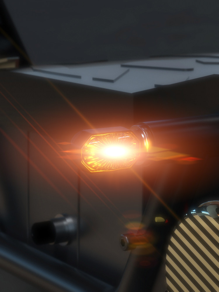 Electric car light direction Lights Nielion BJ500 warning light Retro locomotive 12V waterproof LED light