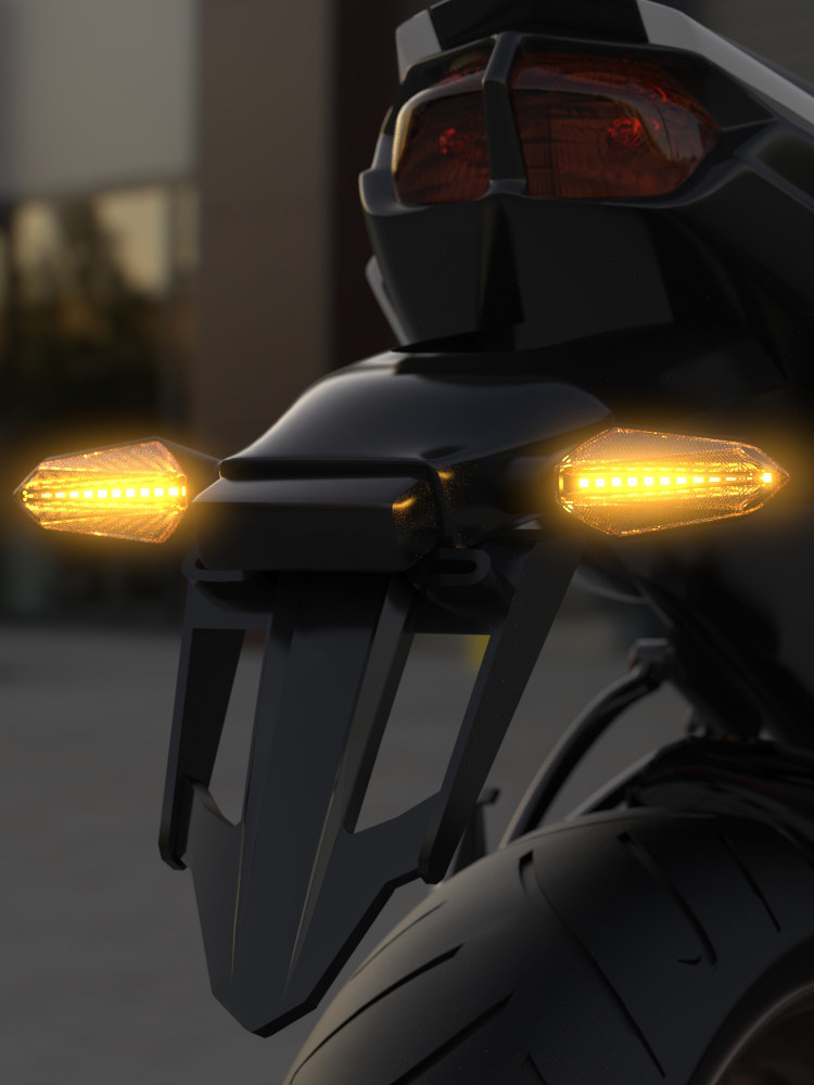 Electric car warning light LED car lights 12V decorative lights 150nk retrofit high 125 bright 250nk running water bulb