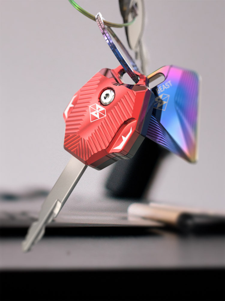 Hearty Locomotive Keyhead Retrofit Accessories Yadi Combat Police X5 Electric Scooter Decorations Key Shell Personality