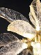 French-Style Floral Light Luxury Living Room Resin Chandelier, High-End Designer Dining Room Chandelier, Modern Minimalist Leaf Chandelier