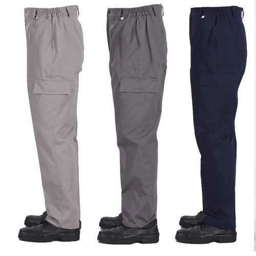 Демисезонные износостойкие синие штаны для работы