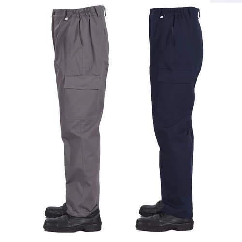 Демисезонные износостойкие синие штаны для работы