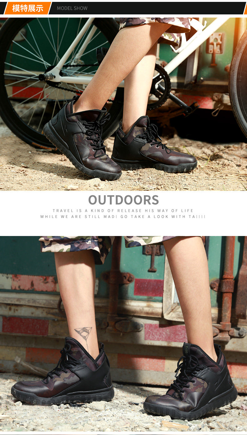 Bottes militaires pour homme - amortissement - Ref 1398775 Image 17