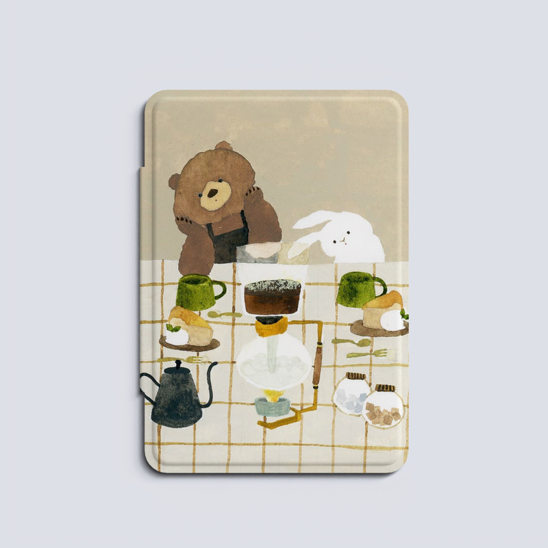 Waiting for Coffee | Kindle Protective Case Kpw6 Palm Reading Ocean5 Wenstone Leaf5 Little White Horse Hanwang