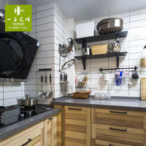  Yishan Nordic matt all-ceramic trough lattice brick Kitchen bathroom balcony small white brick 300x600 wall tile