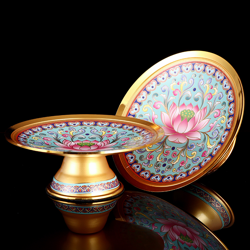 Yuantong Buddha supplies for fruit plate for plate copper alloy fruit plate for Buddha household Buddha front for plate large