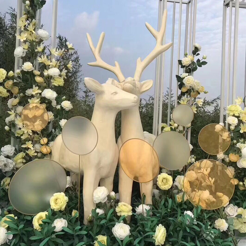 New wedding lollipop road leads 2019 group fan wedding iron art layout decoration runway props welcome area layout