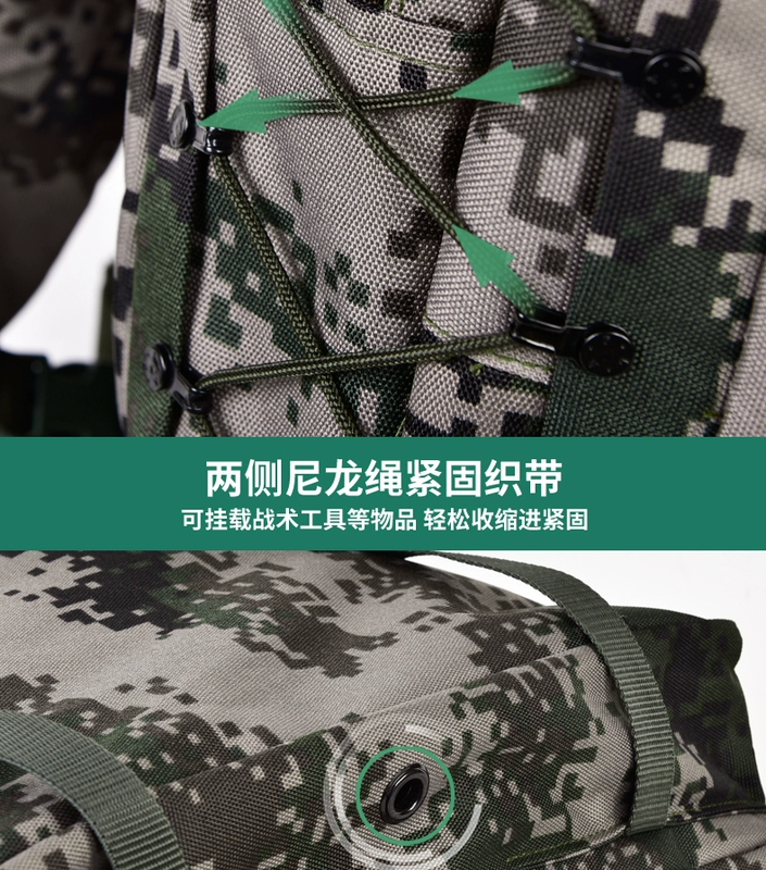 Túi huấn luyện ngụy trang kỹ thuật số đeo vai chiến thuật ba lô lính ba lô mang dụng cụ 06 túi đào tạo túi ngoài trời - Ba lô