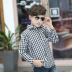 Mùa xuân 2019 mới áo parabara cho bé trai kẻ sọc thời trang trẻ em nước ngoài áo sơ mi dài tay - Áo sơ mi quần áo bé gái Áo sơ mi