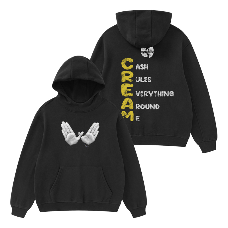Pyt Original Wutang Clan American Hip-Hop Printed Sweatshirt Winter Hooded Fleece Thick Loose Hoodie Hiphop