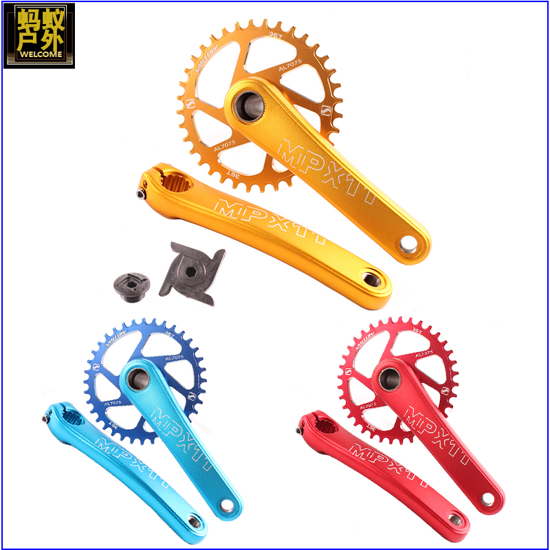 Hot Alliance Mountaineering Car Integrated Large Fluted Disc GXP Crank 3 Degrees Single 32T 32T 36T 38T 38T Retrofitted Large Fluted Disc