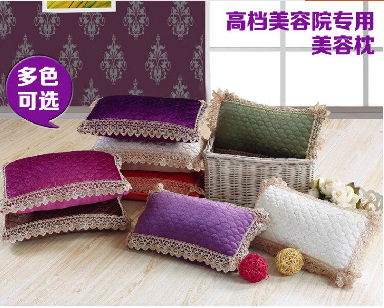 Diamond European beauty SPA bedspread special accessories pillow 45*25 Beauty Pillow lace small square pillow