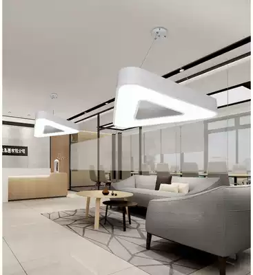 Modern simple shaped living room Dining room Study bedroom office Front desk studio Creative personality triangle lamp