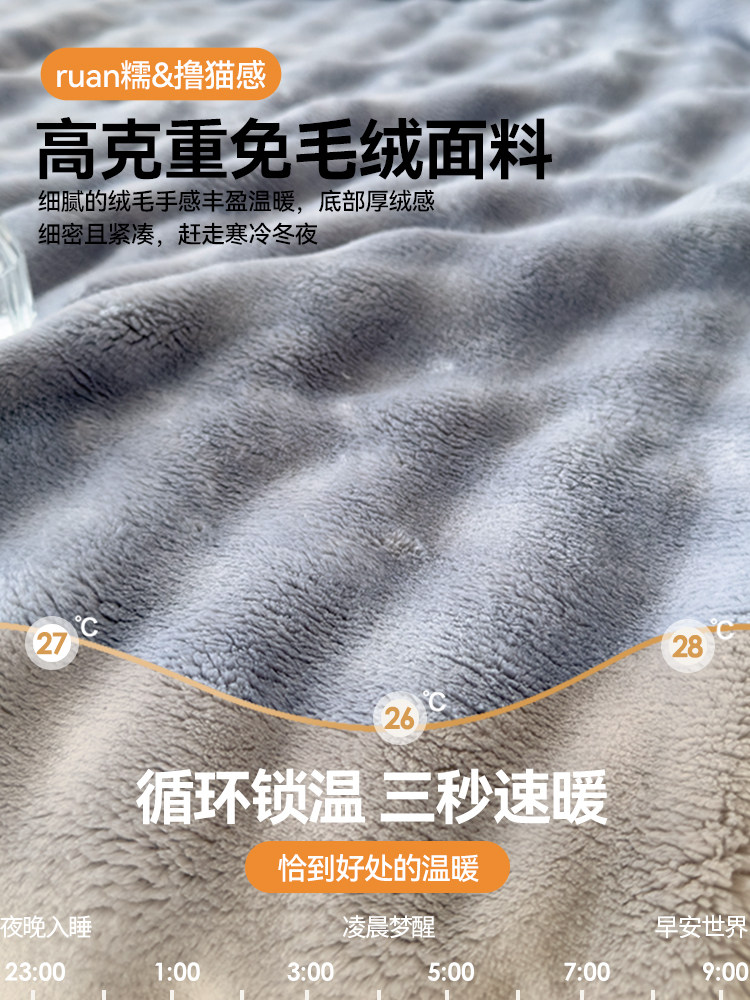 Rabbit Fur Plush Blanket, Thickened Office Nap Blanket, Coral Fleece Air Conditioning Shawl, Sofa Cover Blanket for Bed Use