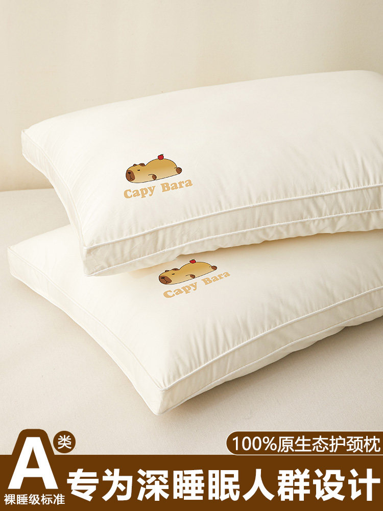 Class a Pillow for Neck Protection and Sleep Aid, Adult-Specific, Single Pack, Student Dormitory Pillow Core, Home Use, Pair Pack