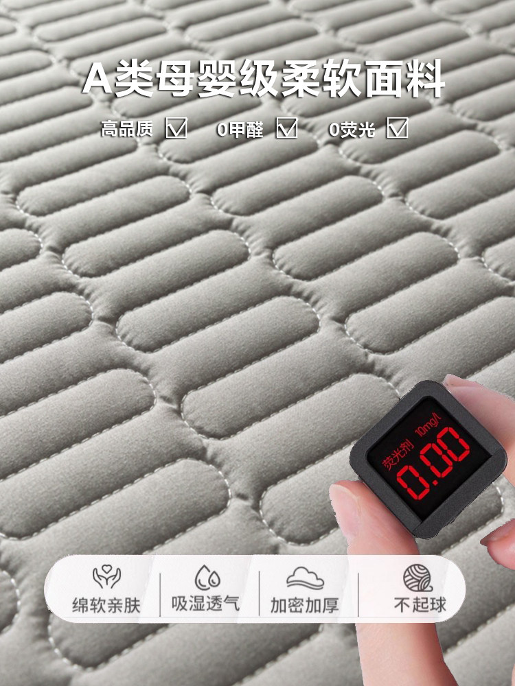 Class a Quilted Fitted Sheet 2025 New Thickened Full-Cover Zipper Bed Cover Simmons Mattress Protector Universal for All Seasons 3