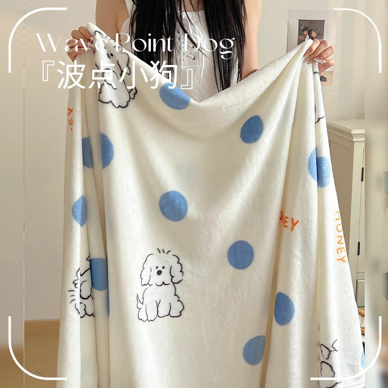 Milk Velvet Blanket, Towel Blanket, Small Blanket, Nap Blanket, Office Sofa Cover Blanket, Air Conditioning Shawl, Single Thickened Quilt