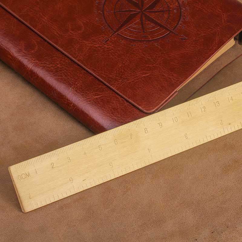 Ruler student stationery Korean simple ruler brass bookmark Pure copper advertising ruler custom logo engraved name