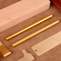 Full metal pen thickened shell brass pen permanent heavy feel gel pen Hardcore signature pen Lithographic word logo