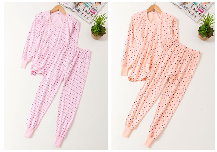 Ông già Qiuyi Qiuku phù hợp với cổ áo cao cổ Áo len cotton nữ cổ điển cộng với phân bón để tăng đồ lót nhiệt trung niên đồ bộ nữ mặc nhà